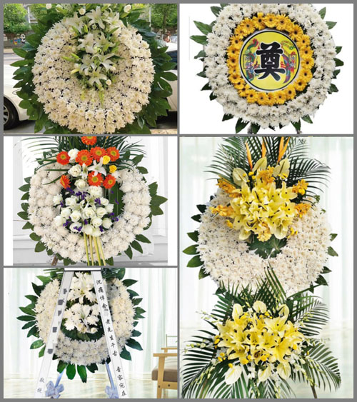 山西晋中灵石县段纯镇南坪头村花圈速递